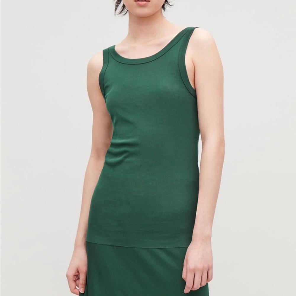 COS Dark Green Tank Top